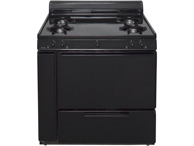 Premier SLK100BP 3.91 Cu. Ft. Black Freestanding Gas Range