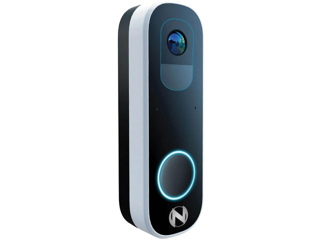 Night Owl DBH4DB 2K Dual-Powered Video Doorbell with Battery - Black