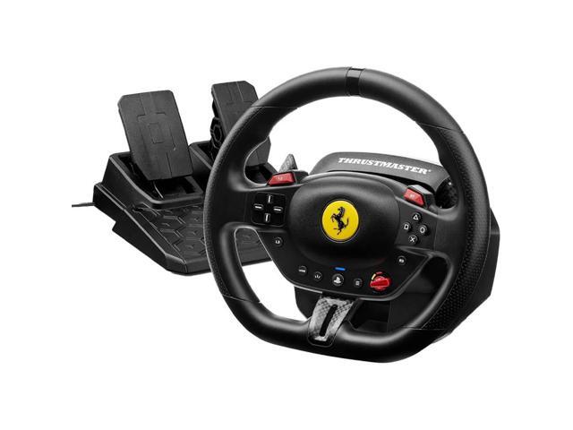 Thrustmaster T98 Racing Wheel and Pedal Set for PS5, PS4 & PC - Officially Licensed by Ferrari, Gaming Steering Wheel, Driving Wheel Set