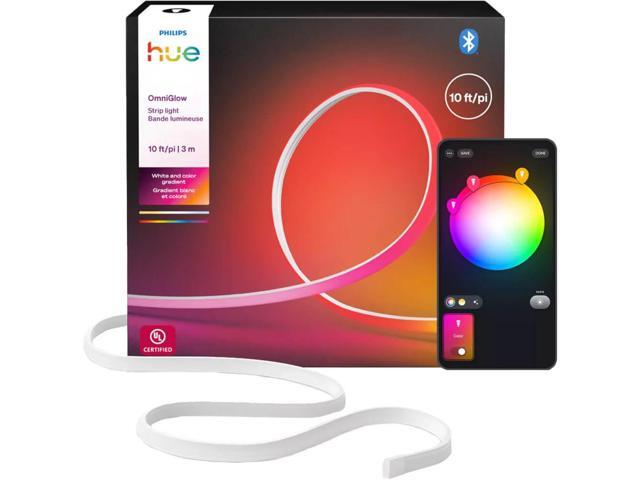 Hue 608174 OmniGlow White and Color Smart Strip Light - 10 Ft