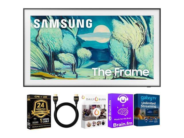 Samsung QN55LS03FKIT 55 inch The Frame LS03F QLED 4K Smart TV Bundle, Quantum HDR, Art Mode, Slim Fit Wall Mount, Alex
