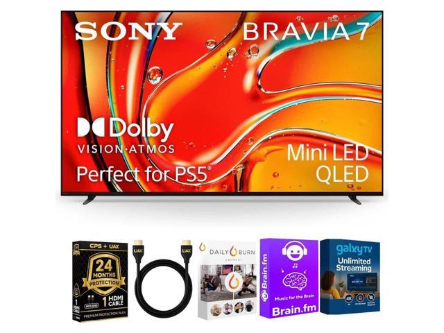 Sony K65XR70BKIT1 Sony 65 inch BRAVIA 7 4K HDR Mini LED QLED Smart Google TV with Dolby Vision, PS5 Exclusive Features,