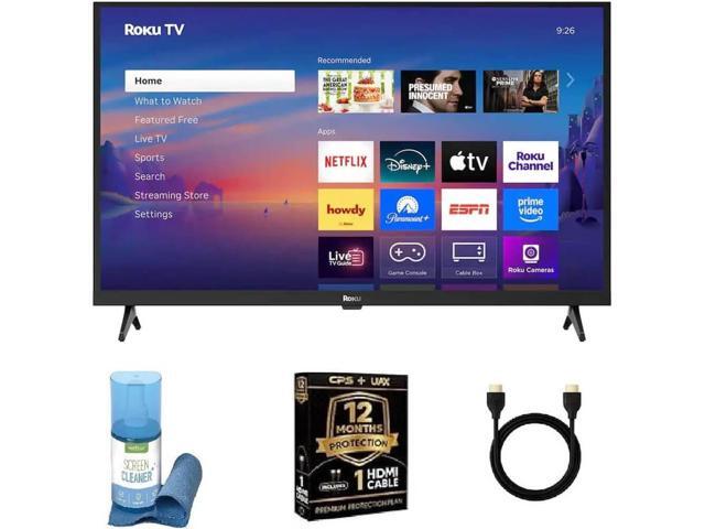 Roku 32R3D5KIT1 Smart TV 2025 32 inch Select Series 1080p Full HD TV with Wi-Fi + HDMI Cable + 12 Month CPS Wa