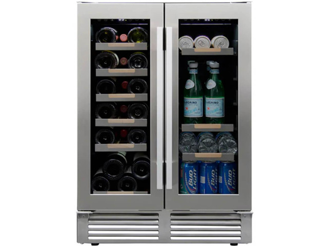 Avanti WBE1956Z3S 24 inch Stainless Built-In Wine & Beverage Center