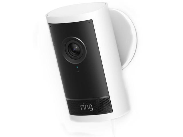 Ring Outdoor Cam Pro, Plug-In Surveillance Camera, White