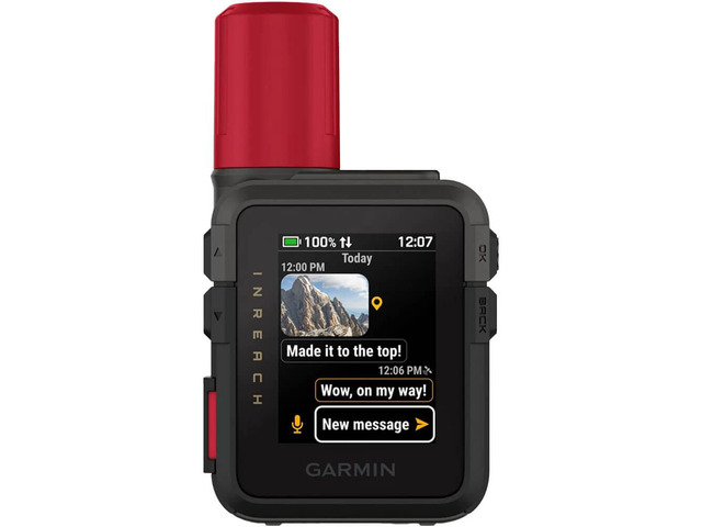 Garmin INRCHMINIPLS inReach Mini 3 Plus Compact SOS Satellite Communicator - Black/Red