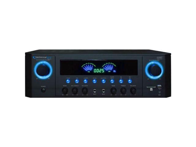 Technical Pro RX46BT Professional Bluetooth 5.2 Channel Receiver with USB/SD Card Inputs