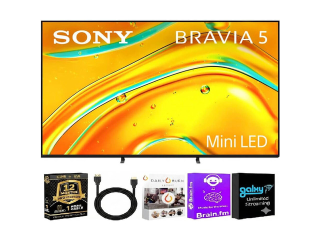 Sony K55XR50KIT1 Sony 55 inch Class BRAVIA 5 Series 4K Mini LED UHD Smart Google TV XR Processor Dolby