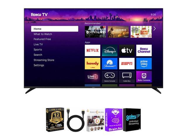 Roku 75R8C5KIT1 75 inch Class Pro Series 4K QLED Mini LED Smart TV Dolby Vision HDR10 Plus 120Hz WiFi Voice Remote HDM