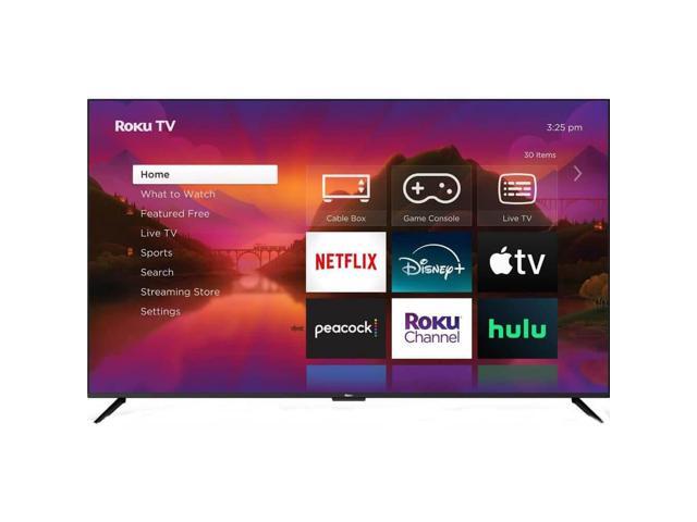 Roku 75R6A5RKIT1 75 inch Class 4K QLED Plus Series Smart TV Dolby Vision HDR WiFi Bluetooth Streaming Bundle with HDMI