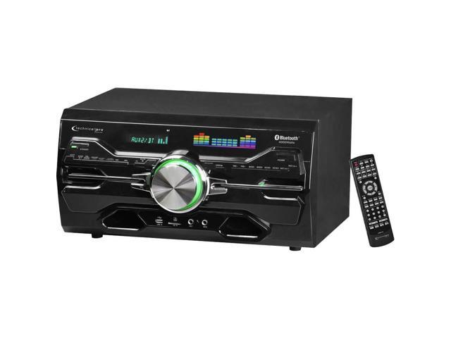 Technical Pro DV10K 2 Ch. Stereo Audio Receiver and Multi-Region DVD Player with Bluetooth