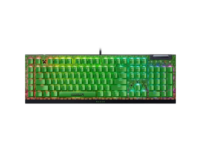 Razer RZ0304704100 BlackWidow V4 X Gaming Keyboard - Minecraft Edition