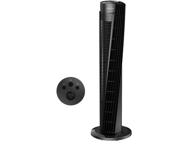 Vornado OSC84 41 inch Oscillating Whole Room Air Circulator Tower Fan with Remote - Black