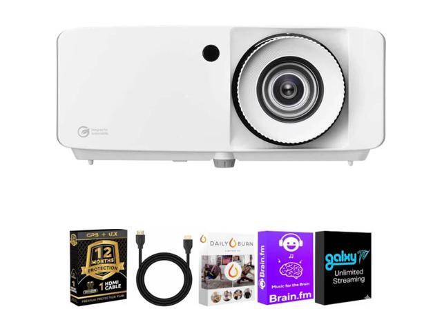 Optoma UHZ35KIT1 4K UHD Laser Projector High Brightness HDR Home Theater Gaming Low Input Lag DLP Technology White Str