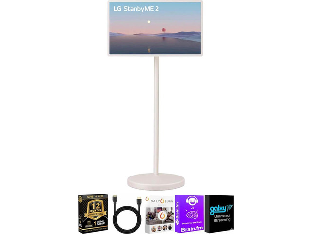 LG 27LX6TKIT1 27 inch StanbyME 2 QHD Portable Touchscreen Smart TV Built in Battery Wireless Display WebOS WiFi Blueto