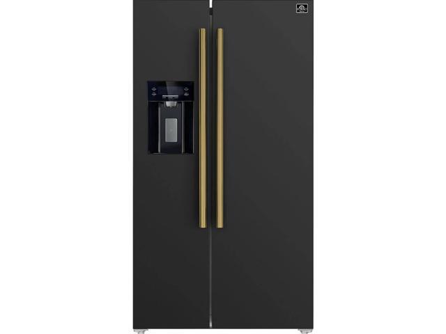 Forno FFRBI184436B 20 Cu. Ft. Black Counter-Depth Side-By-Side Refrigerator