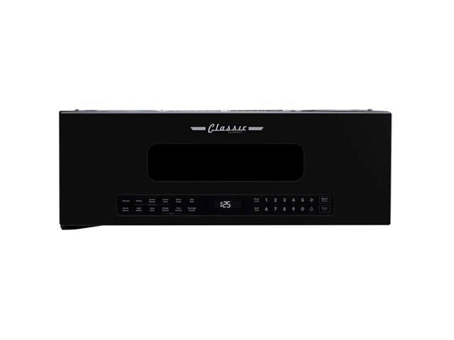 UNIQUE UNQ30CROTRB 1.2 Cu. Ft. Midnight Black Classic Retro Over-the-Range Microwave