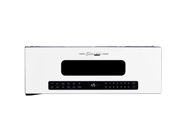 UNIQUE UNQ30CROTRW 1.2 Cu. Ft. Retro Marshmallow White Over-the-Range Microwave