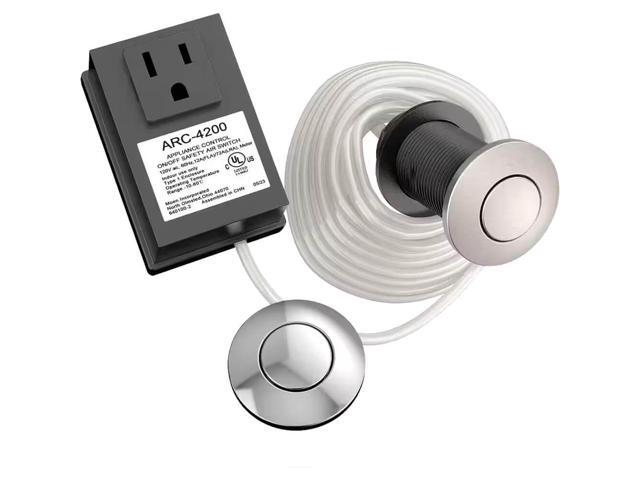 Moen ARC4200CHSRS Garbage Disposal Controller Base Unit with Switch - Chrome/Spot Resist Stainless
