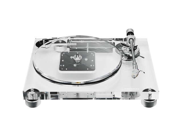 Audio Technica ATLPA2 Fully Manual Belt-Drive Transparent Acrylic Turntable with Dual Moving Coil Cartridge