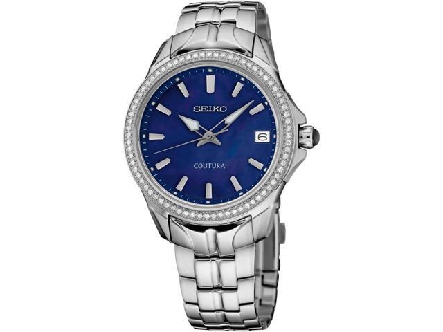Seiko SUR591 Coutura Collection Quartz Watch - Stainless/Blue