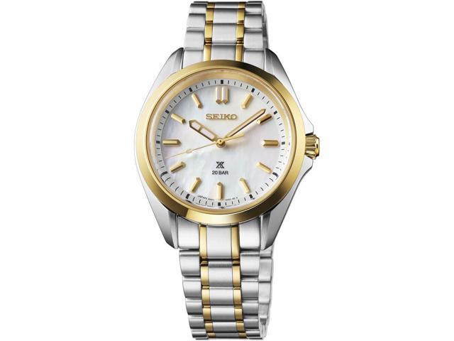 Seiko SUR608 Prospex Sea Series Quartz Watch - Two Tone Stainless/Mother of Pearl