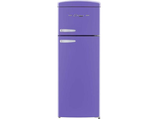 UNIQUE UNQFR7CTVAC 7.5 Cu. Ft. Violet Classic Retro Top Freezer Counter-Depth Refrigerator
