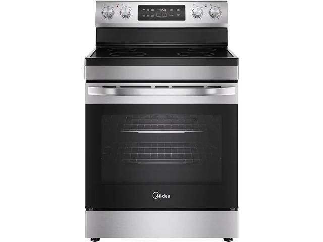 Midea MER30S5AST 6.3 Cu. Ft. Stainless Freestanding Electric Convection Smart Range