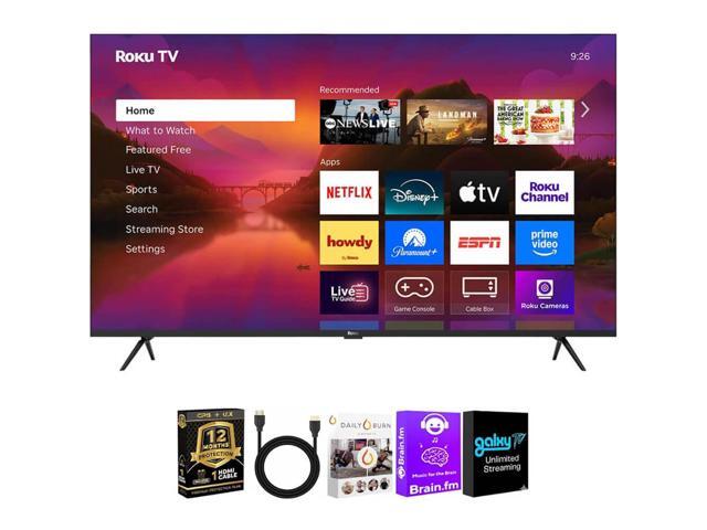 Roku 65R6C7KIT1 65 inch Class Plus Series 4K QLED Mini LED Smart TV Dolby Vision HDR10+ 120Hz WiFi Voice Remote HDMI C