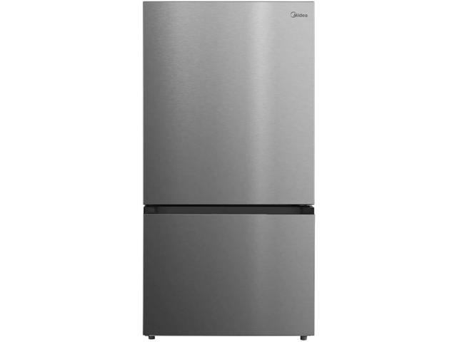 Midea MRB23D5AST 23 Cu. Ft. Stainless Counter-Depth Bottom Freezer Smart Refrigerator