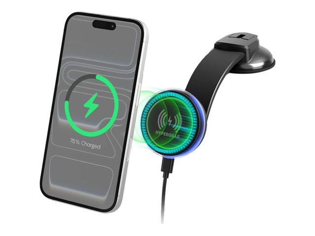 Hypergear 16503 MaxCharge 15W Magnetic Wireless Fast Charging Dashboard Phone Mount