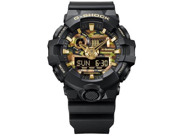 Casio GA700CF1A G-Shock GA-700 Series Analog and Digital Black Camo Watch