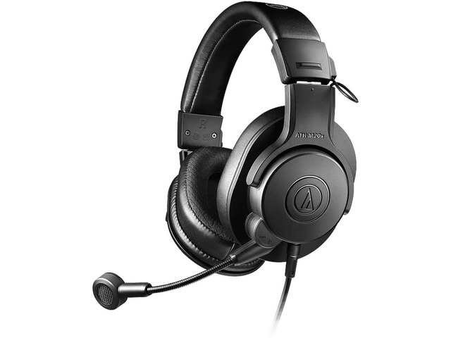 Audio Technica ATHM20XSTS StreamSet Over-Ear Closed Back Headset with Boom Mic for Content Creators