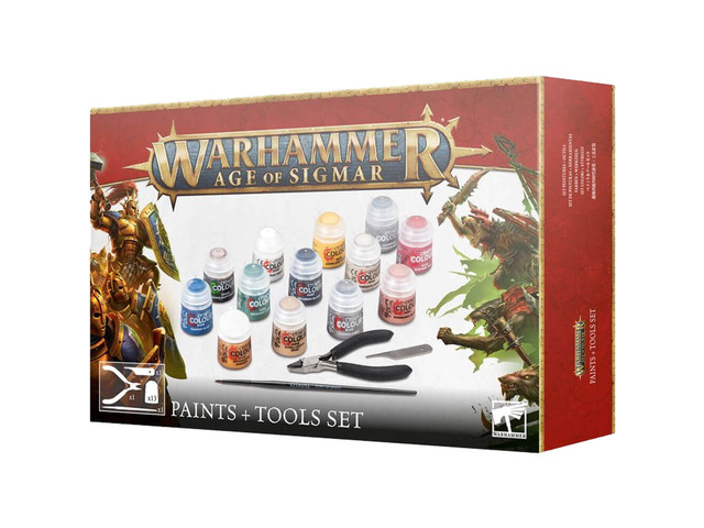 Games Workshop GW8017 Warhammer Age of Sigmar: Paints and Tool Set