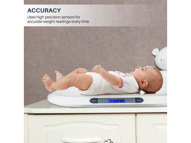 Smart Weigh 44lbx0.4oz Comfort Digital Baby Scale Infants Toddlers LCD Display