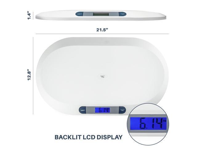 Smart Weigh 44lbx0.4oz Comfort Digital Baby Scale Infants Toddlers LCD Display