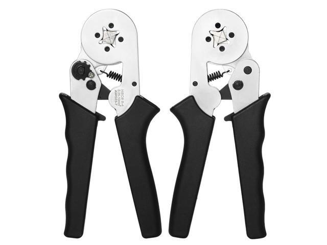 Multi-functional Self-adjustable Wire Crimpers Crimping Pliers Crimp Tool with 1200pcs Insulated Wiring Terminals Kit