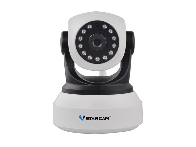 Vstarcam P2P 1.0 MegaPixel 720P HD Pan/Tilt Wireless Wifi Dual Audio IR Cut Night Vision Plug & Play Network IP Camera with TF Micro SD Slot Motion...