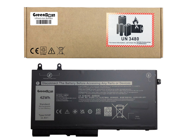 GREENTECH 1V1XF BATTERY FOR DELL LATITUDE 5401 5410 5501 PRECISION 3540 3550 XV8CJ 27W58 7VTMN