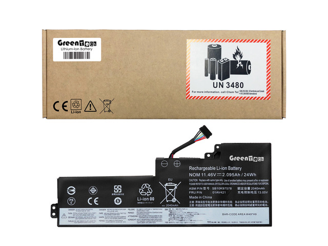 GREENTECH 01AV421 01AV420 BATTERY FOR LENOVO THINKPAD T470 T480 A475 A485 24WR 01AV419 SB10K97576 SB10K97577 SB10K97578