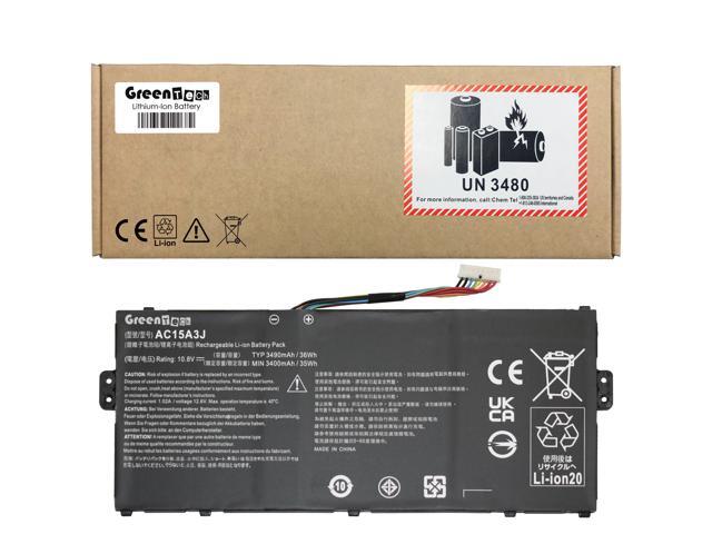 GREENTECH AC15A3J KT.00303.017 BATTERY FOR ACER CHROMEBOOK C735 CB3-131 C738T CB3-131 CB5-132T R11 10.8V 36WHR KT.00305.004