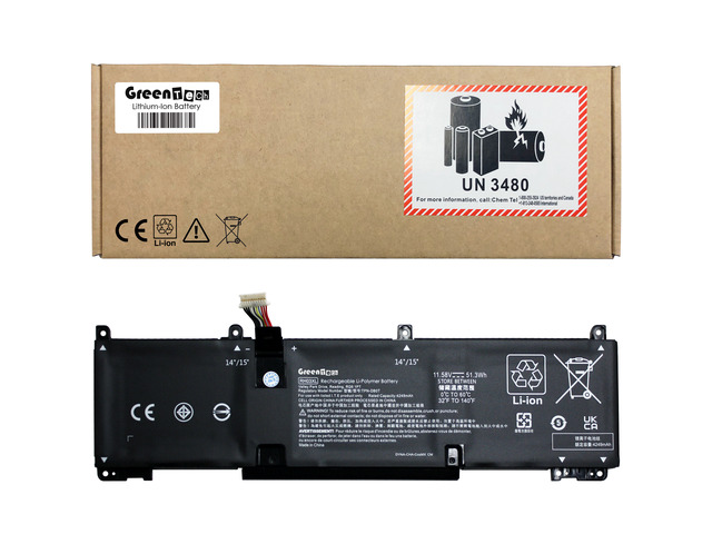 GREENTECH M73472-005 BATTERY FOR HP ELITEBOOK 630 640 645 650 G9 G10, PROBOOK 440 450 G9 G10 51.3WHR RH03XL M64307-171 M64307-2C1