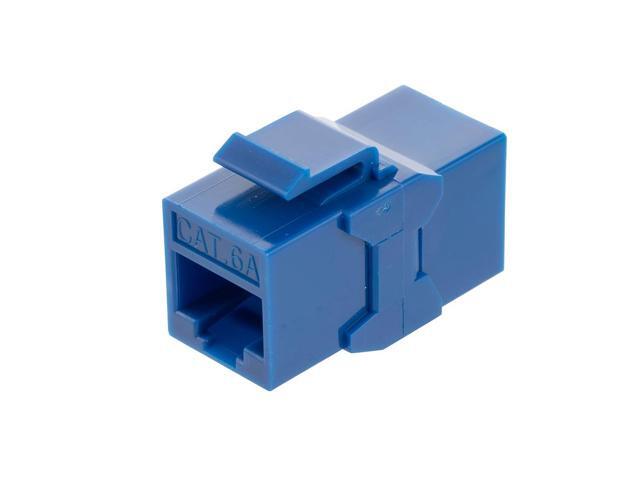 CAT6A UTP Inline Keystone Coupler, 25 pack, Blue