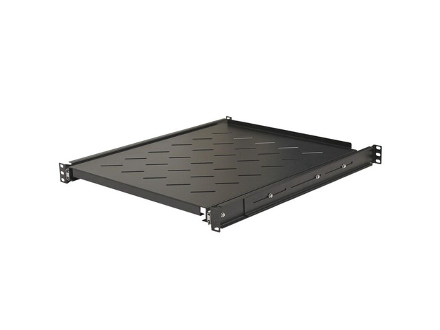 Navepoint Sliding Rack Vented Server Shelf 1U 19' 4 Post Rack Mount 21.65' (550mm) Deep