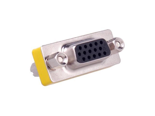 HD15 VGA Female Coupler,VGA Female to Female converter adapter ,VGA F to F converter connector adapter ,15 HD15 VGA SVGA KVM Mini Gender Changer.