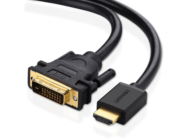 HDMI to DVI Cable Bi-Directional DVI-D 24+1 Male to HDMI Male High Speed Adapter Cable for Raspberry Pi, Roku, Xbox One, Laptop, Graphics Card...