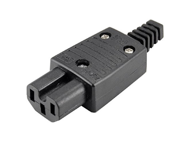 (5 Pack) Tekit IEC320 C15 Female Outlet Socket Power Adapter Connector AC 250V 10A,UL Approved IEC C15 Female Rewirable Connector C15 Power Plug...
