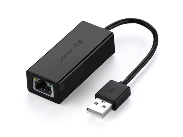 USB 2.0 to 10/100 Fast Ethernet Lan Wired Network Adapter for Macbook, Chromebook, Windows 10, 8.1 and Earlier, Mac OS X 10.11,Surface Pro, Wii,...