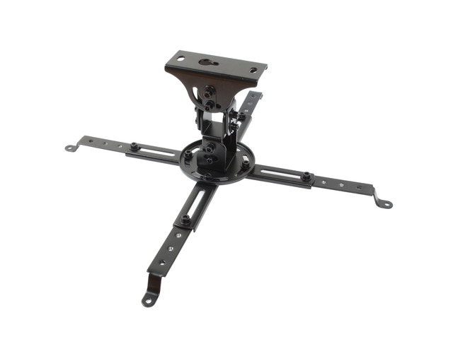 VideoSecu LCD DLP Projector Mount with Tilt +/-20°, Swivel 90°and Rotate Bracket, Lock and Release Design, Black - fits Flat and Vaulted Ceiling bso