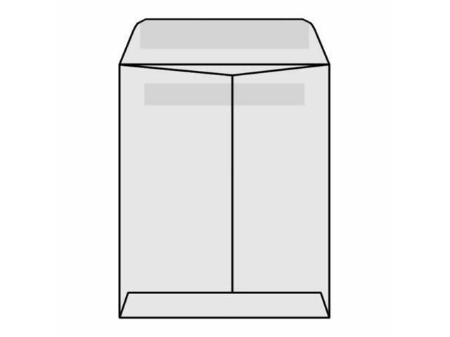 Open End Catalog Envelopes, 9' x 12', 28#, Gray Kraft, Center Seam, Self-Sealing (Latex Adhesive), Flaps Extended (Box of 500)